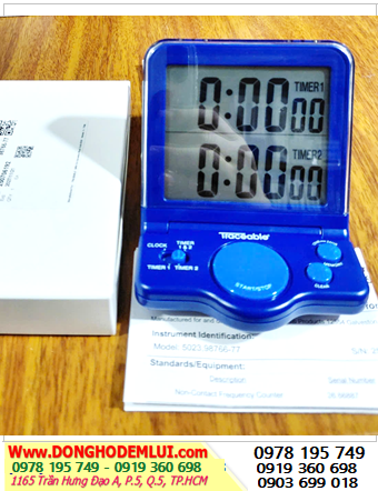 Traceable 5023, Đồng hồ cài đặt hẹn giờ đếm lùi 02 kênh Traceable @ 5023 Flexible-Display Jumbo-Digit Timer /Đã hiệu chuẩn tại Mỹ 